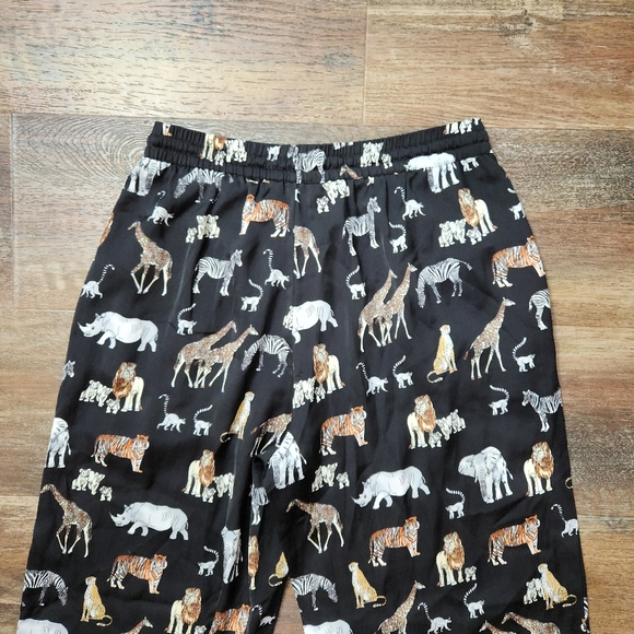 Banana Republic African Animals Pajama Pants - Dress Pants Size Small - Picture 5 of 9